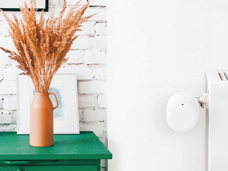 tado smartes Heizkörperthermostat montiert