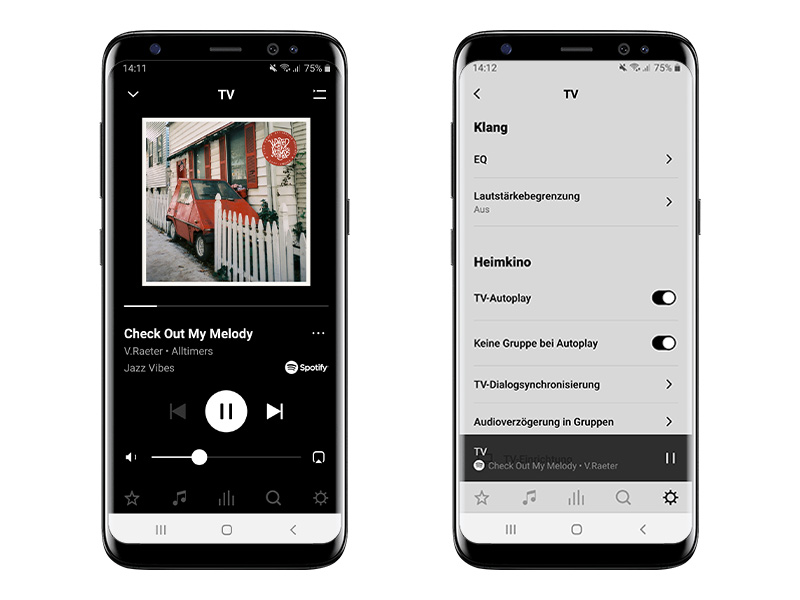 Die Sonos S2 App