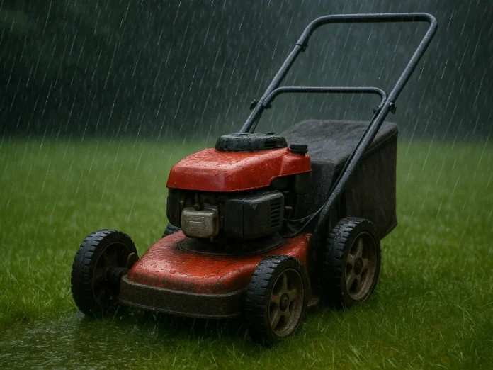 mähroboter bei regen