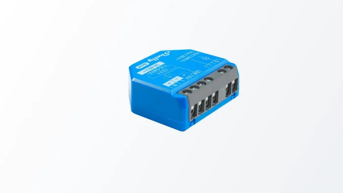 Shelly 1 Gen4 Smart-Home-Modul, dessen Firmware nach der eMudhra-Zertifikatskorrektur aktualisiert wird
